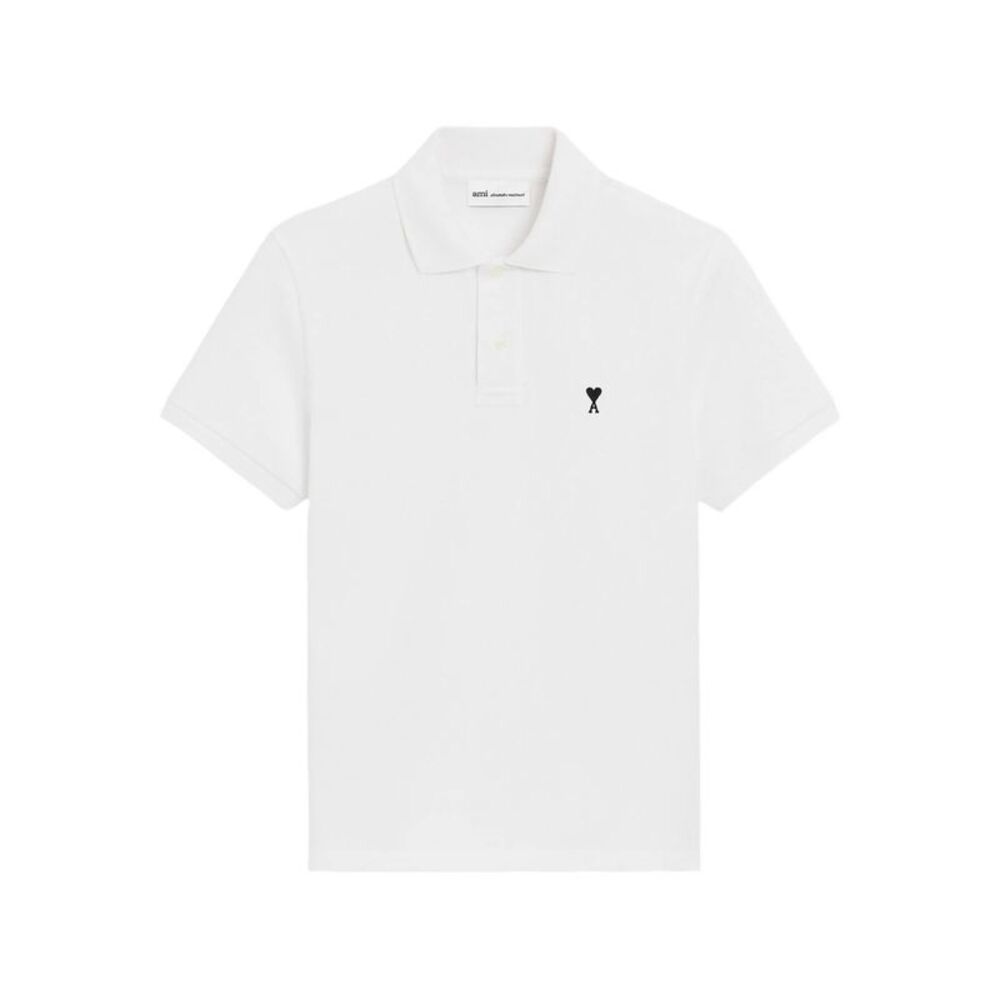 Ami Paris White Polo Shirts Men